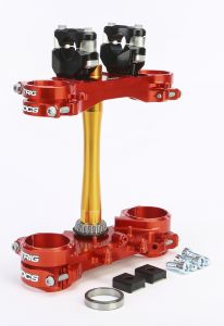 Xtrig Rocs Tech Clamp Set Red Honda 20mm