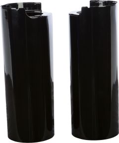 Harddrive Uppr Fork Tube Covers Black+2" Touring 14-up