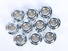 Gardnerwestcott Flange Nut Chrome 10/pk