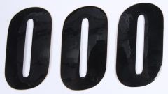 D-cor Number 0 Black 4" 3/pk