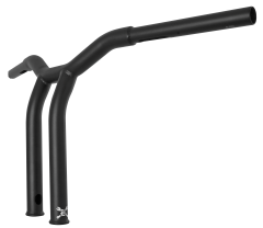 Burly Brand Dominator Raked Bar 12" 1.25" Matte Black