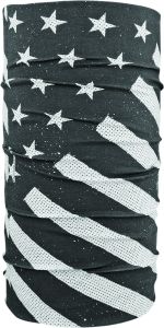 Zan Motley Tube Polyester Black/white Flag