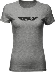 Fly Racing Women's Fly Racing Corporate Tee Dark Grey Heather Xl