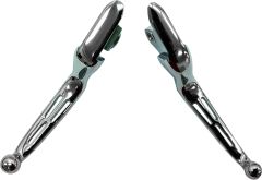 Harddrive Slotted Lever Set Chrome