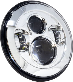 Letric Lighting Co 7" Led Headlight Chrome Indian