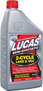 Lucas Semi-synthetic 2-cycle Land/se A Oil Qt