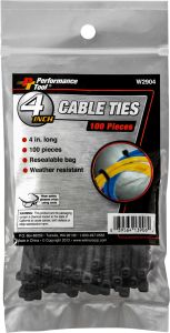 Performance Tool Cable Tie 4" 100/pack