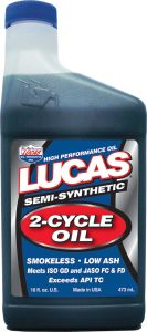 Lucas Semi-synthetic 2-cycle Oil 16oz