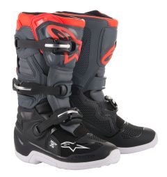 Alpinestars Youth Tech 7s Boots Grey/red Sz 02 US 02 Grey/Red