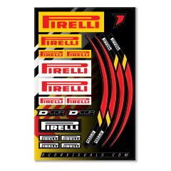 D-cor Decal Sheet 12 Mil Pirelli Decal Sheet 12 Mil Pirelli