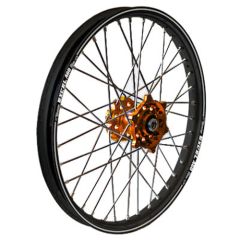 Dubya Front Wheel 1.40 X 19 Orange Kite Hub Black Rim  Acid Concrete