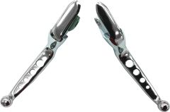 Harddrive 4 Hole Lever Set Chrome Softail 15-17 Cable