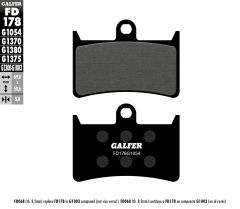 Galfer Brake Pads Semi Metallic Fd178g1054