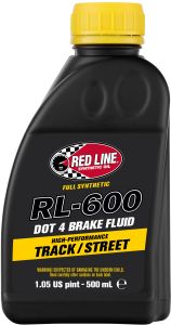 Red Line Rl-600 Dot 4 Syn  Brake Fluid 500ml 6/case