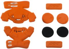 Pod K1 Knee Brace Pad Set Orange Ym (left)