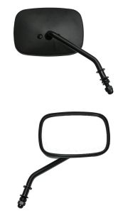 Harddrive Mirror Oem Style Short Stem Matte Black Right