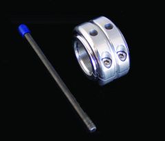 Modquad Axle Locking Nut - Double (silver)  Silver