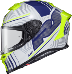 Scorpion Exo Exo-r1 Air Full Face Helmet Juice White/blue Lg