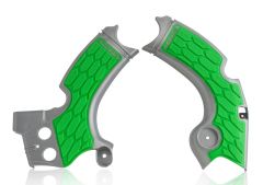 Acerbis X-grip Frame Guard Silver/green