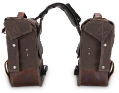 Burly Brand Throwover Saddlebag Dark Oak