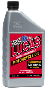 Lucas Synthetic High Performance 4t Oil W/moly 10w-40 1qt