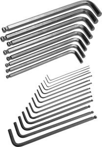 Performance Tool 22 Pc Sae/met Ball End Hex Set