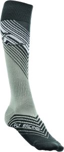 Fly Racing Fly Mx Socks Thin Black/white Youth Youth Black/White