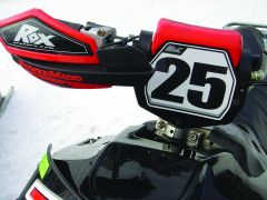 Rox S/m Front Number Plate Blk