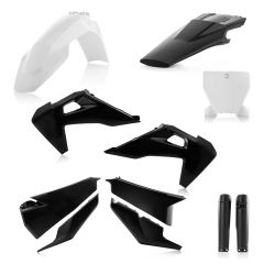 Acerbis Full Plastic Kit Husqvarna White/black