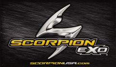 Scorpion Exo Header Sign 6mm 12.94 Sintra Single-sided W/ Velcro