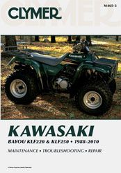 Clymer Repair Manual Kawasaki Klf220/250