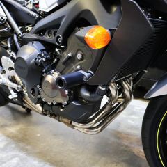 Shogun Frame Sliders Black No Cut Yamaha