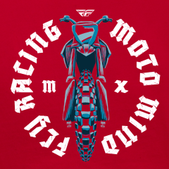 Youth Fly Racing Moto Mind Tee Red Yl Youth Large Red