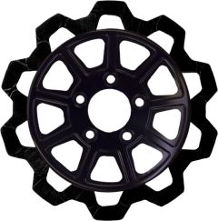 Lyndall Brakes 9 Spoke Rotor Rear Blk/blk Bow Tie 11.5"