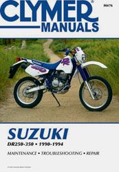 Clymer Repair Manual Suzuki Dr250-350