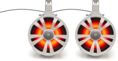 Ecoxgear 2-pack White 8' Speakers One Amplified One Non Amplifie  Acid Concrete