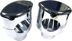 Harddrive Chrome Handlebar Risers For 1.25" Dia Bars