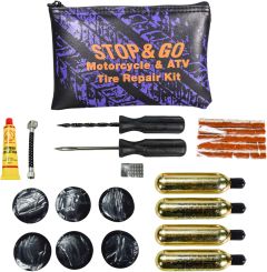 Stop & Go Motorcycle/atv Tire Repair Kit  Acid Concrete