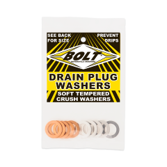 Bolt Crush Washers 14x22.3mm 10/pk 5 Aluminum & 5 Copper