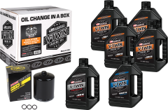 Maxima V-twin Oil Change Kit Mineral Evo  Black Filter