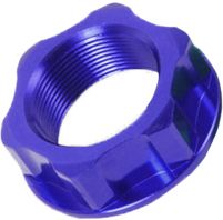 Zeta Steering Stem Nut & Bolt Blue M22x27-p1.0 H12