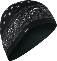 Zan Sportflex Beanie Black Paisley