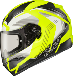 Scorpion Exo Exo-r320 Full-face Helmet Hudson Hi-vis Lg Large Hi-Vis Yellow