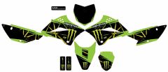 D-cor Cmplt Kit Monster Energy Slash Black Bg