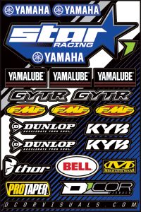 D-cor Star Yamaha Decal Sheet