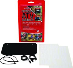 Hardline Atv License Plate Kit Black