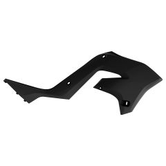 Polisport Radiator Scoops Restyling Black Kawasaki  Black