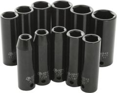 Performance Tool 11 Pc 1/2" Sae Imp Skt Set Deep