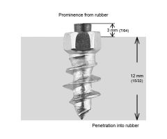 Igrip 15mm Standard Screw Studs Qty 100  Acid Concrete