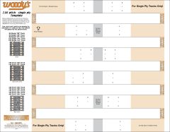 Woodys Stud Template 2.86" Single Ply